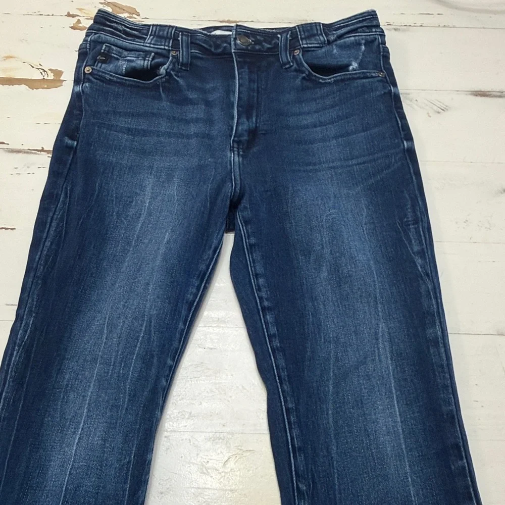 KanCan High Rise Dark Wash Flare Jeans - Picture 5 of 15